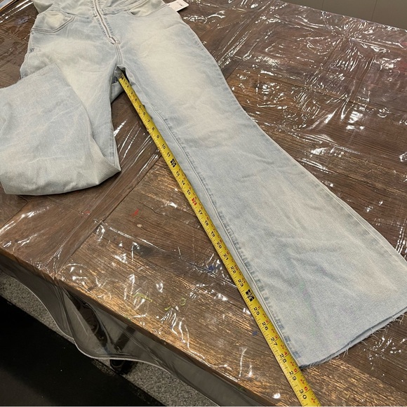 Free People light Blue crvy on 2nd ave one piece Jumpsuit with Wide Legs - Picture 10 of 16